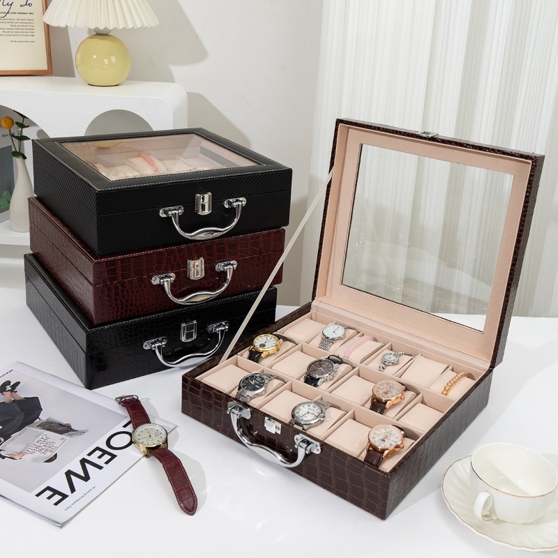 Luxury Watch Collection Box - Retro horloge-opbergdoos Lederen horloge-displaydozen Luxe 18