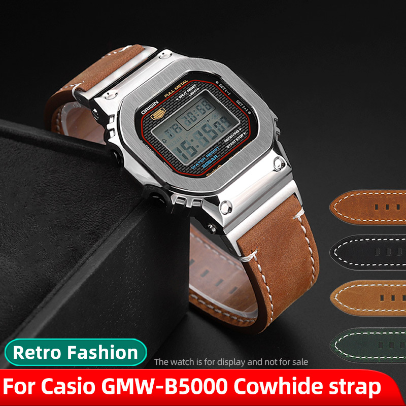 Luxury Watch Casio - GMW-B5000 Vintage Koeienhuid band Voor Casio