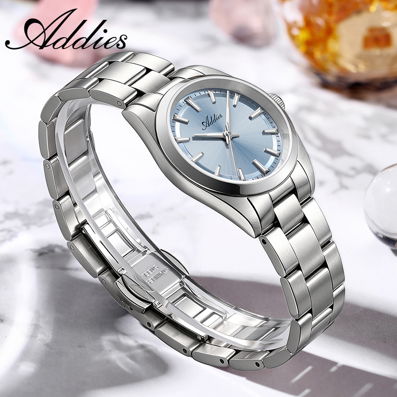 Luxury Watch Travel Case - ADDIES Saffierkristal Dameshorloges Nieuwe luxe roestvrijstalen