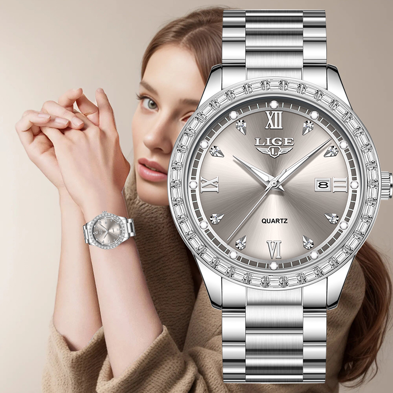 Luxury Watch Market - LIGE Quartz Polshorloge 2026 Luxe Dameshorloge