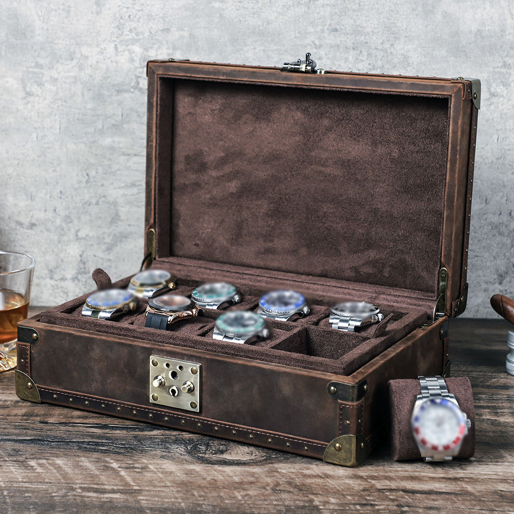 Luxury Watch Travel Case - CONTACT'S FAMILY 8 Lederen Op maat