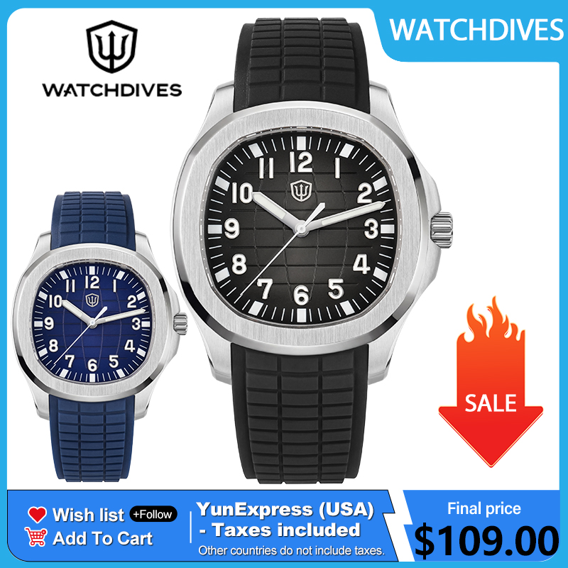 Guilloché Dial Watch - Watchdives WD008 38mm Dive Herenhorloge VH31