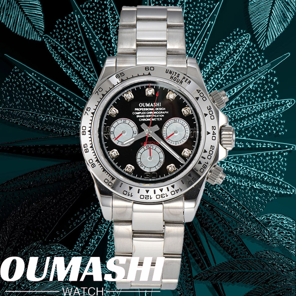 Luxury Watch Time - Luxe VK63 HORLOGE 39.3mm quartz Chronograaf