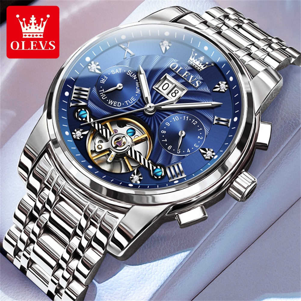 Luxury Watch Collection Box - OLEVS 9910 Merk Originele Authentieke Horloges