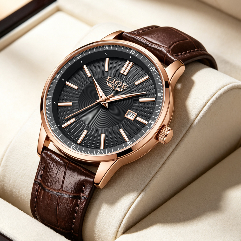 Luxury Watch Collection Box - LIGE Topmerk Luxe Herenhorloges Zakelijk Lederen