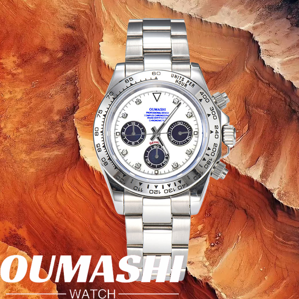 Luxury Watch Time - Luxe VK63 horloges met saffierglas, 316L