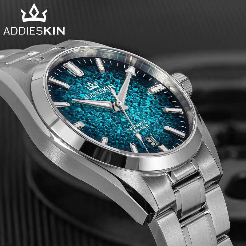 Exhibition Caseback - AddiesKin K003 Heren mechanisch horloge, wijzerplaat