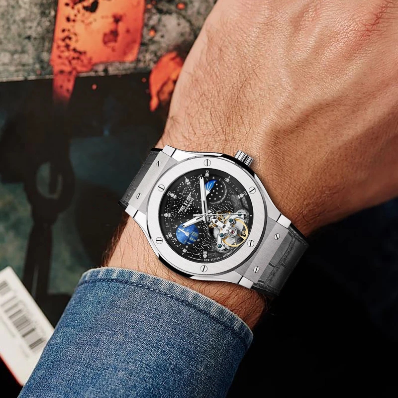 PINDU Design Luxe Merk Mechani - Moonphase Complication Watch recensie en prijs