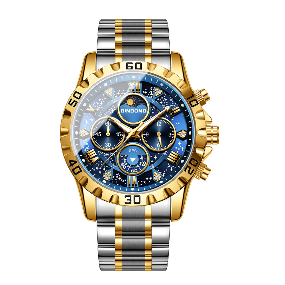 2026 Mannen Horloge Licht Luxe - Moonphase Complication Watch recensie en prijs