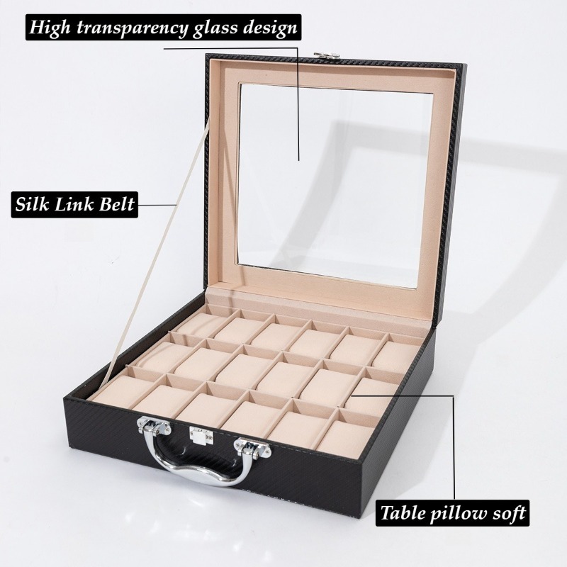 Retro horloge-opbergdoos Leder - Luxury Watch Collection Box recensie en prijs
