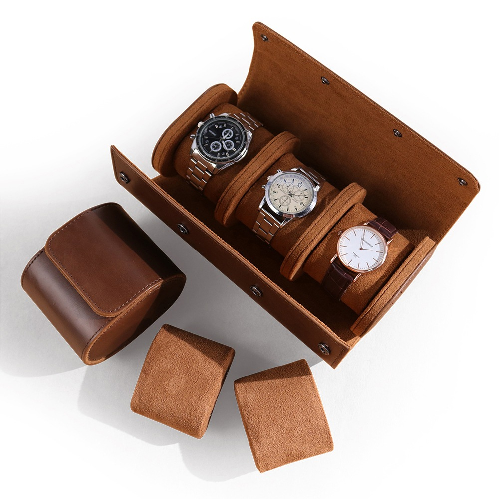 Luxe horloge-etui van echt lee - Luxury Watch Travel Case recensie en prijs