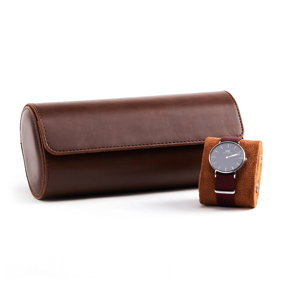 Luxe horloge-etui van echt lee - Luxury Watch Travel Case recensie en prijs