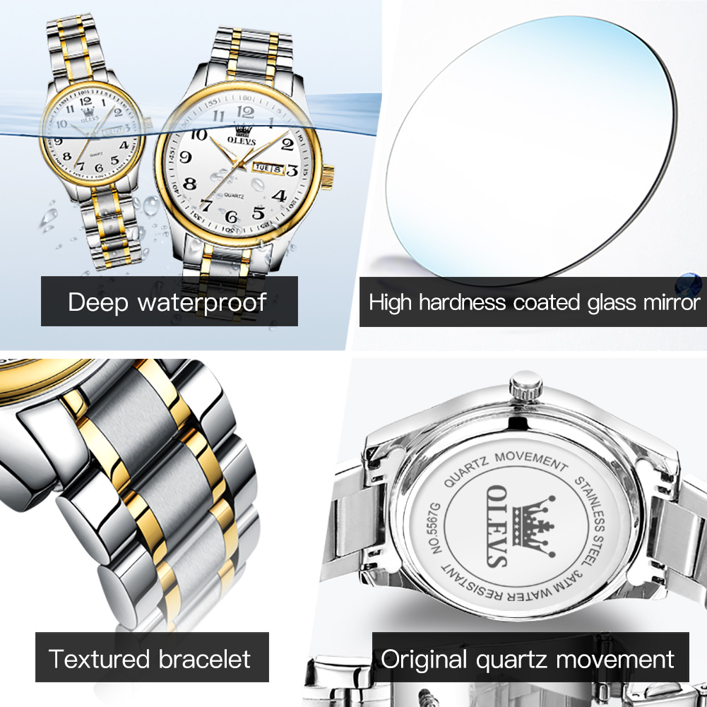 OLEVS Nieuwe Mode Paar Horloge - Luxury Watch Market recensie en prijs