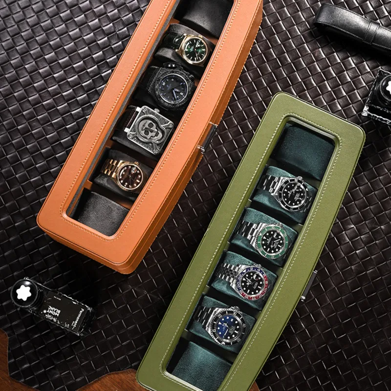 Lichte luxe lederen horloge-or - Luxury Watch Collection Box recensie en prijs