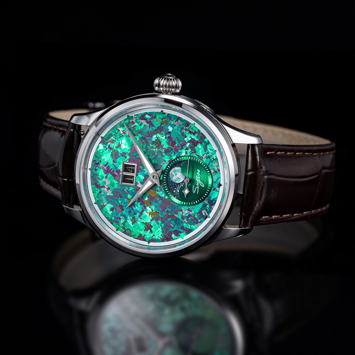 Sugess Horloge van Mannen Moon - Moonphase Complication Watch recensie en prijs