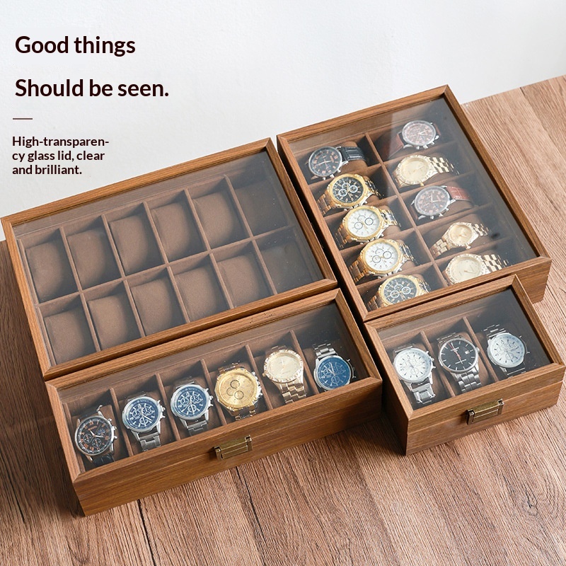 Zwart walnoothouten horloge-op - Luxury Watch Collection Box recensie en prijs