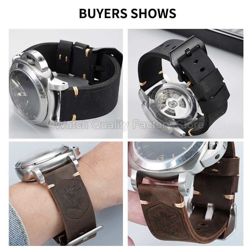 Zwart Bruin 20 22 24 26mm Plat - Luxury Watch Panerai recensie en prijs