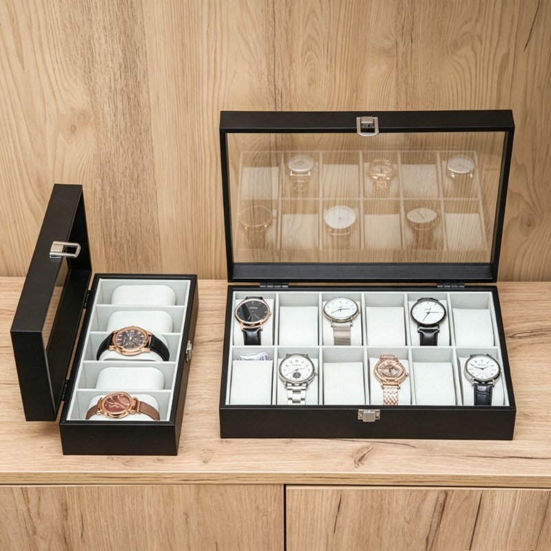 Houten opbergdoos voor horloge - Luxury Watch Collection Box recensie en prijs