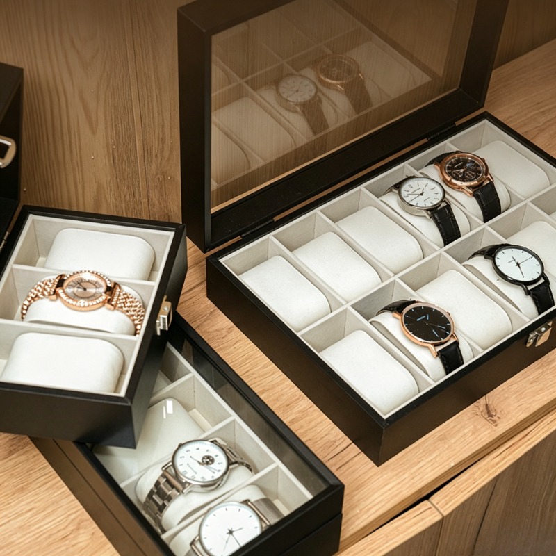 Houten opbergdoos voor horloge - Luxury Watch Collection Box recensie en prijs