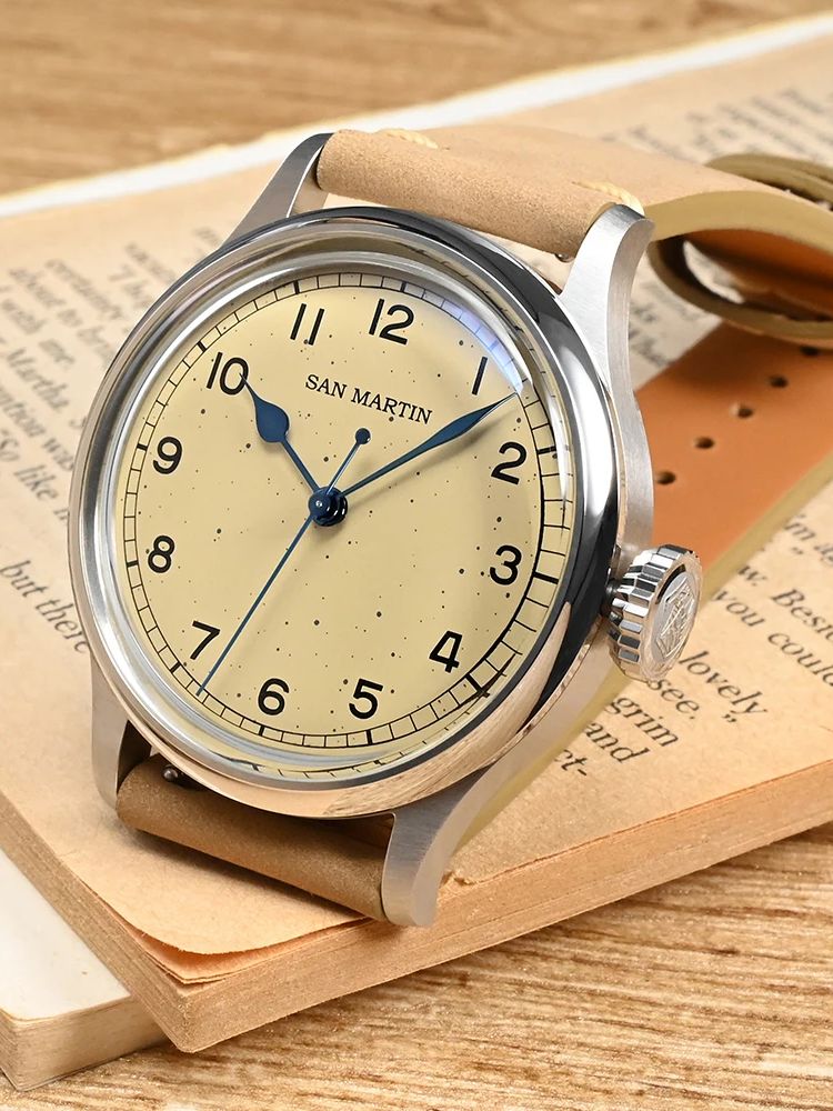 San Martin 38.5mm Sproeten Hor - Guilloché Dial Watch recensie en prijs
