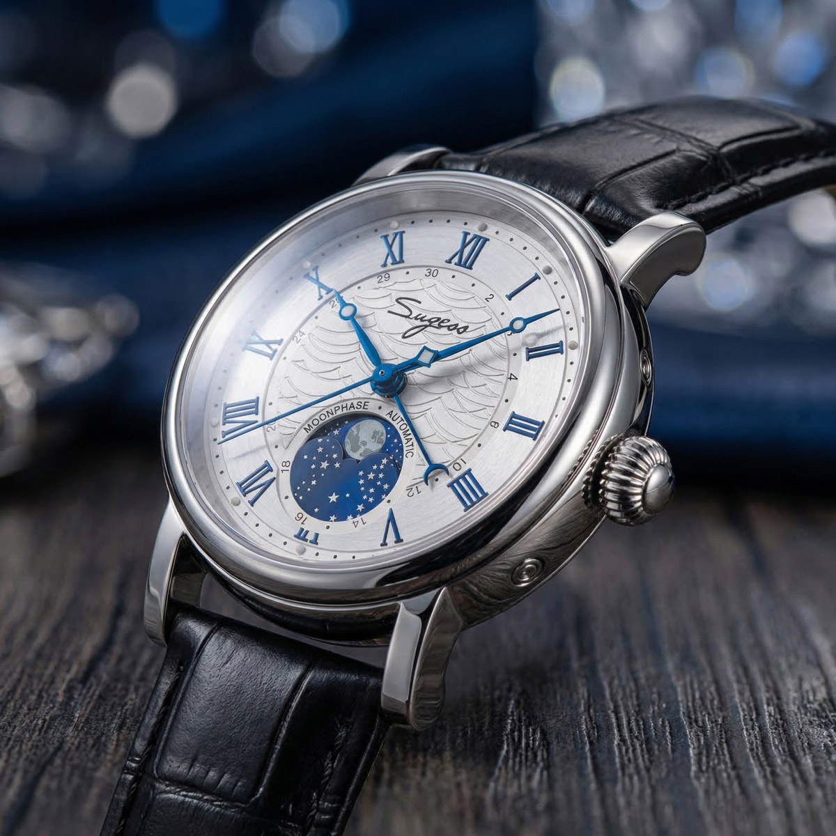 Sugess Horloges Voor Mannen Au - Moonphase Complication Watch recensie en prijs