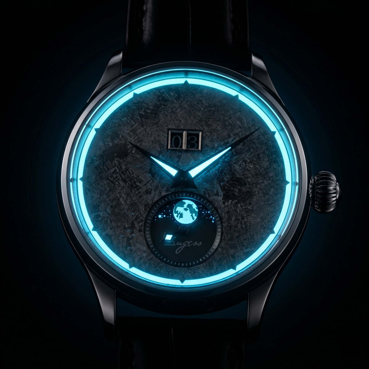 Herenhorloge met maanfase, aut - Moonphase Complication Watch recensie en prijs
