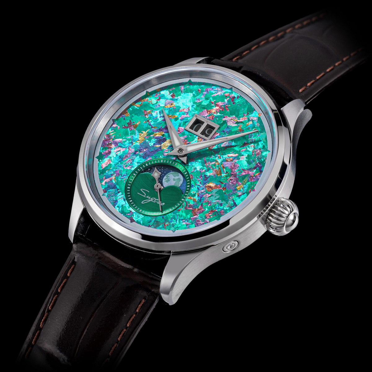 Herenhorloge met maanfase, aut - Moonphase Complication Watch recensie en prijs