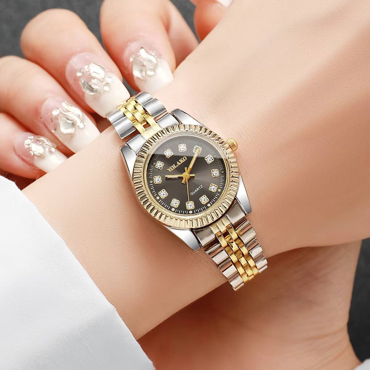 Mode Strass Dames Quartz Horlo - Luxury Watch Travel Case recensie en prijs