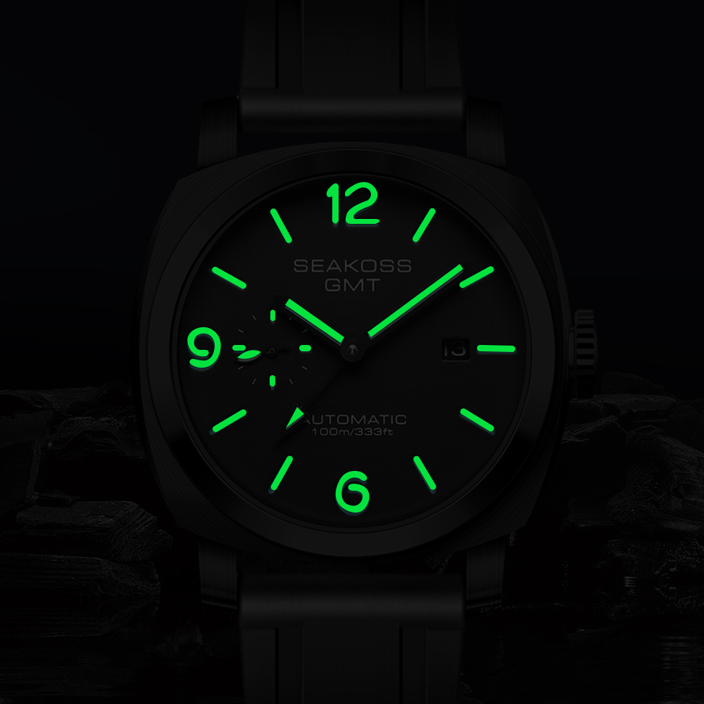 SEAKOSS 45mm Duiken GMT Horlog - Guilloché Dial Watch recensie en prijs