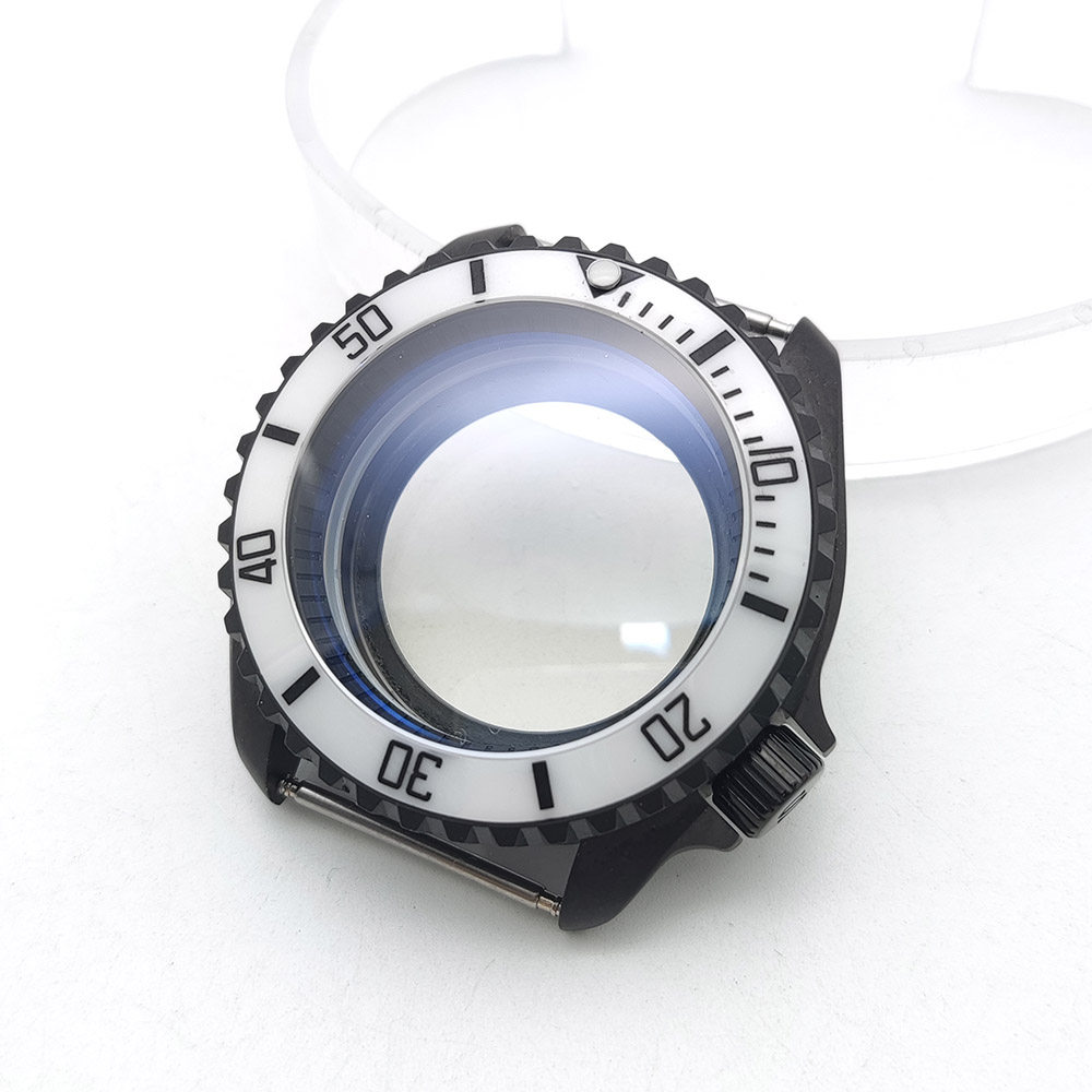 42mm NH35 Matzwarte horlogekas - Exhibition Caseback recensie en prijs