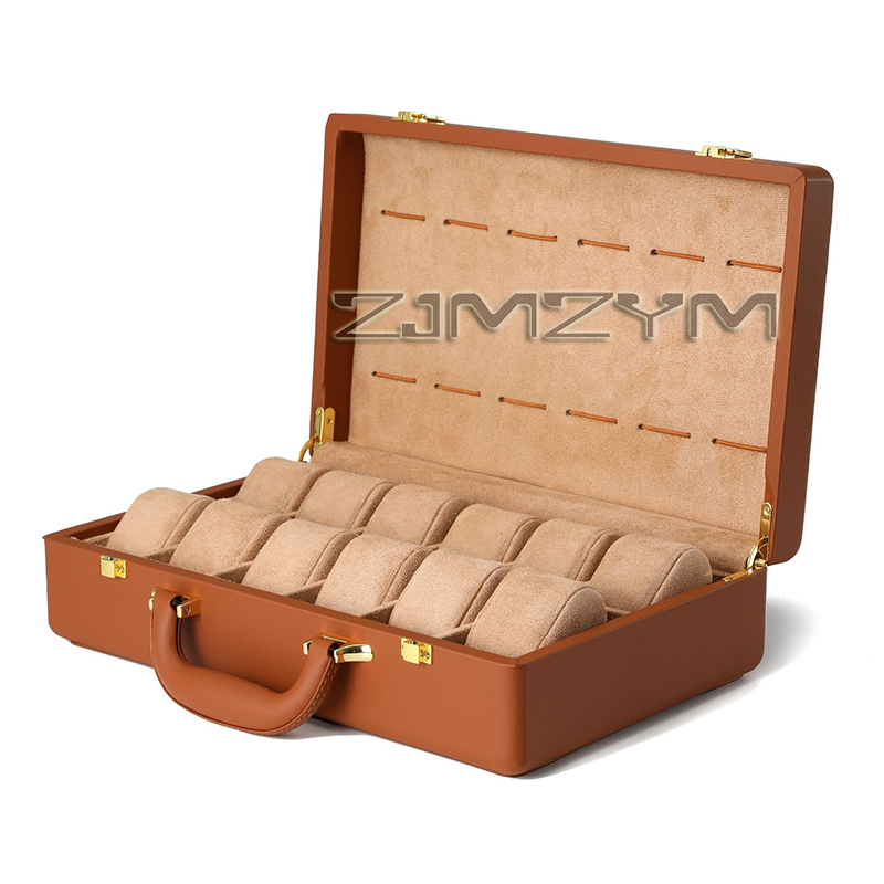 Horlogebox met 12 vakken voor  - Luxury Watch Travel Case recensie en prijs