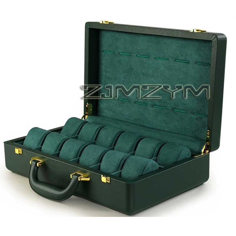 Horlogebox met 12 vakken voor  - Luxury Watch Travel Case recensie en prijs