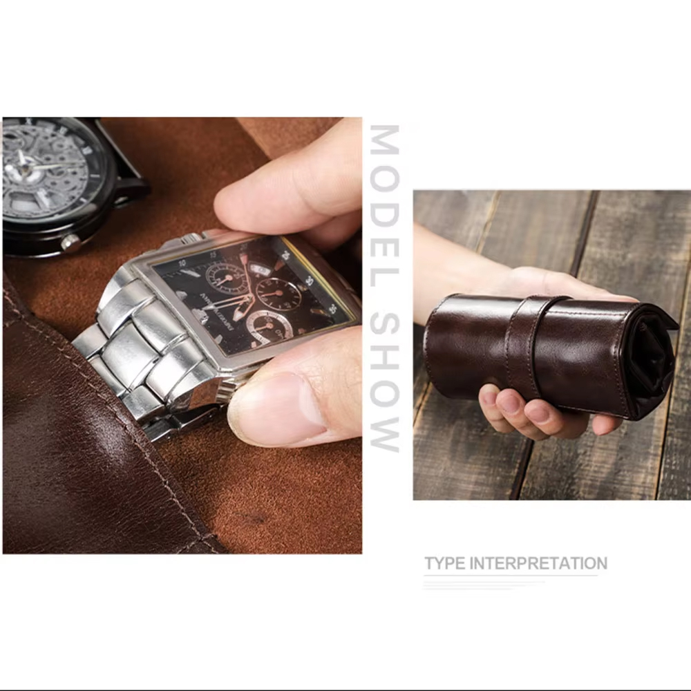 100% Echt Runderleren Horloge  - Luxury Watch Travel Case recensie en prijs
